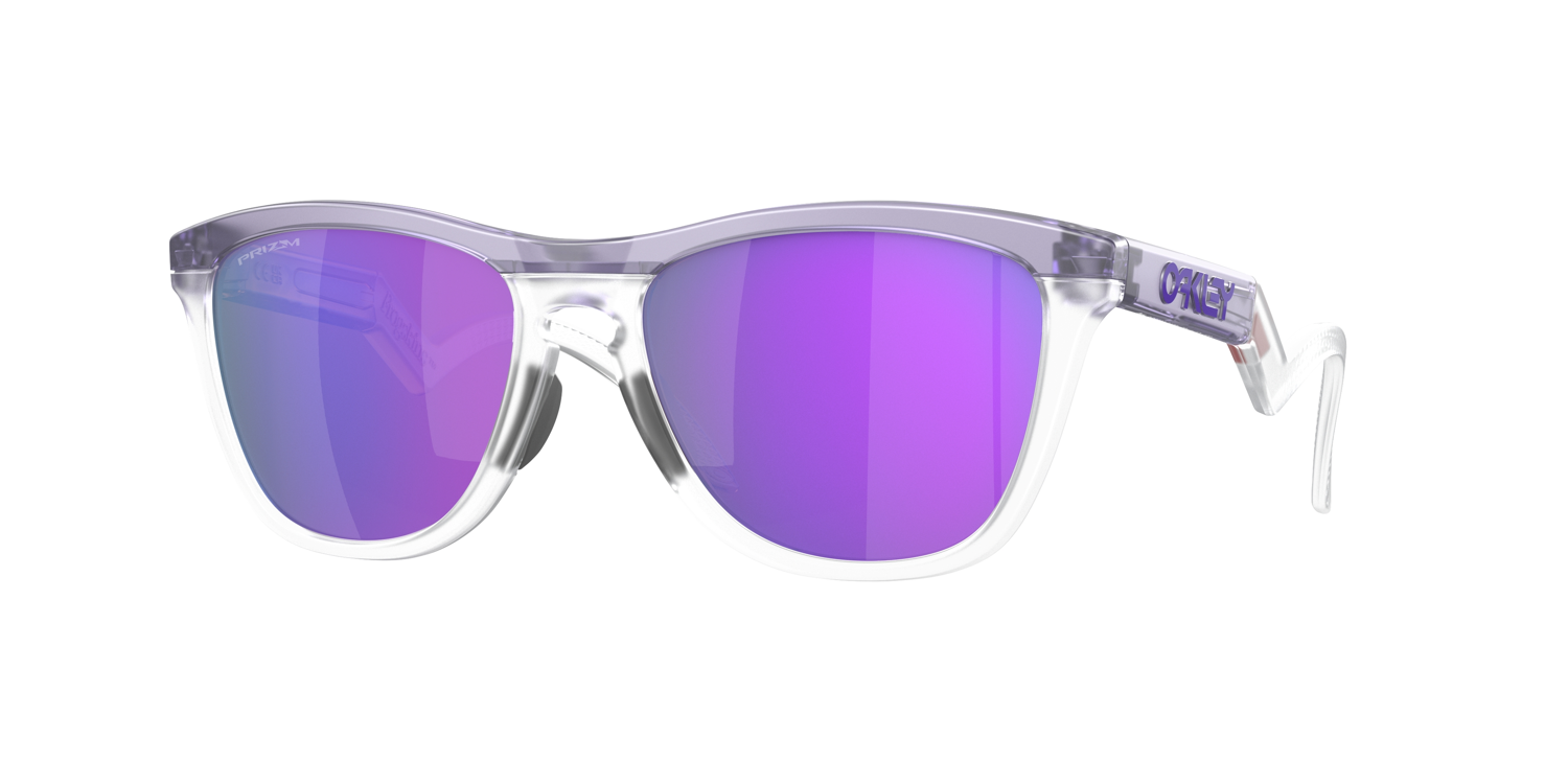 OAKLEY FROGSKIN HYBRID MATTE TRANSPARENT LILAC WITH PRIZM VIOLET (5)