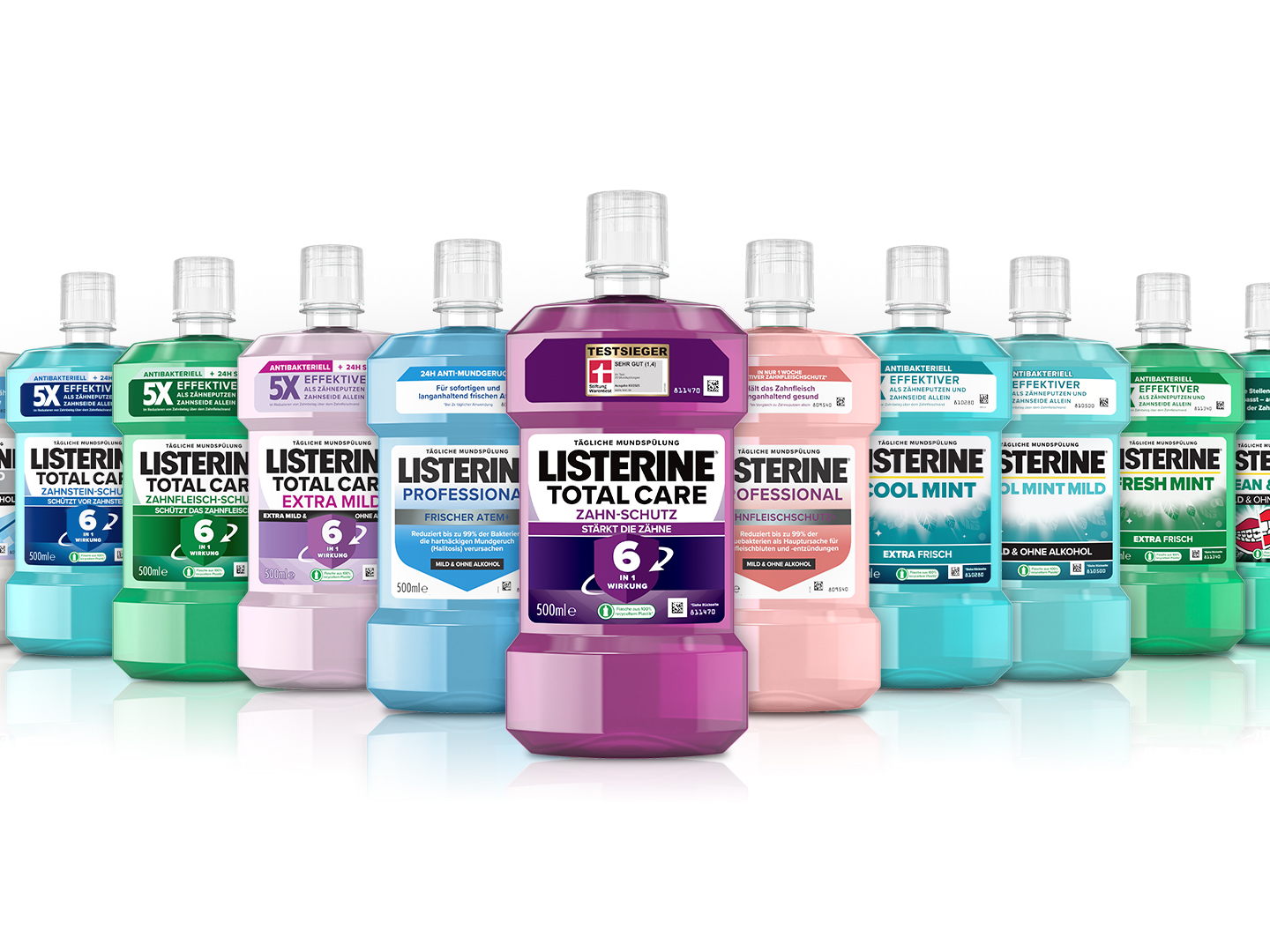 LISTERINE® – 5x EFFEKTIVER ALS ZÄHNEPUTZEN UND ZAHNSEIDE allein¹