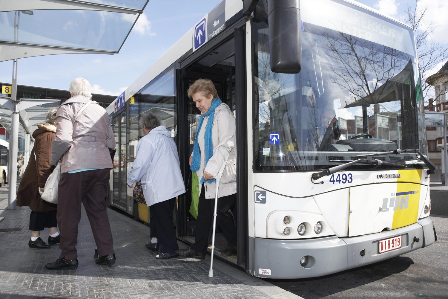 Minder mobiele reiziger.