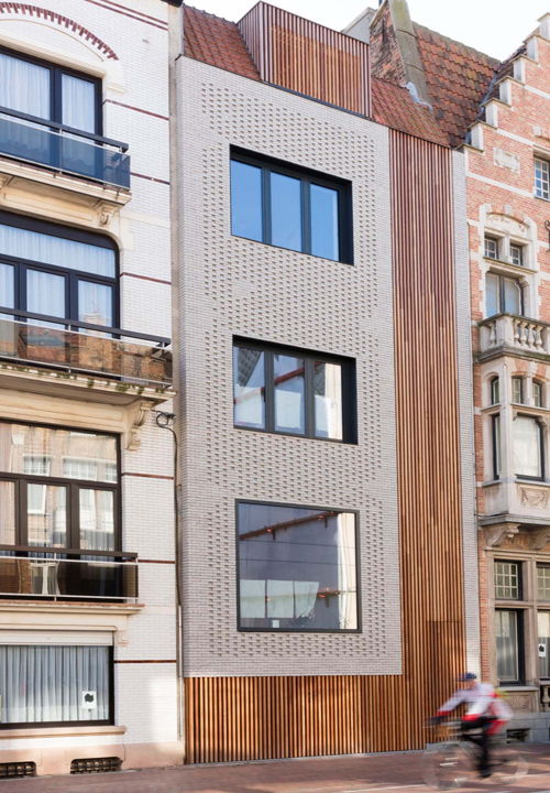 Gevelrenovatie met Eco-brick - Rénovation façade avec Eco-brick, GW2-Architecten, Blankenberge