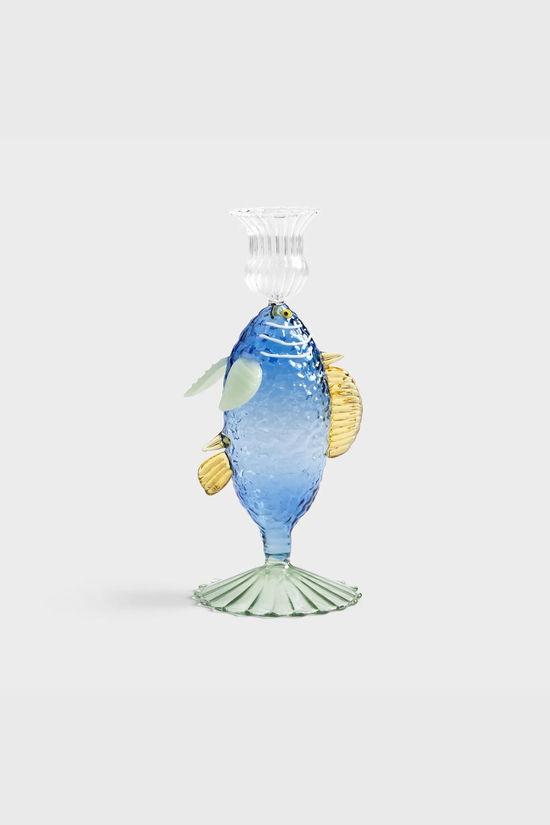 &Klevering KaarsenhouderCandleHolderFishBlue JUTTU €45,00 &Klevering KaarsenhouderCandleHolderFishBlue JUTTU €45,00