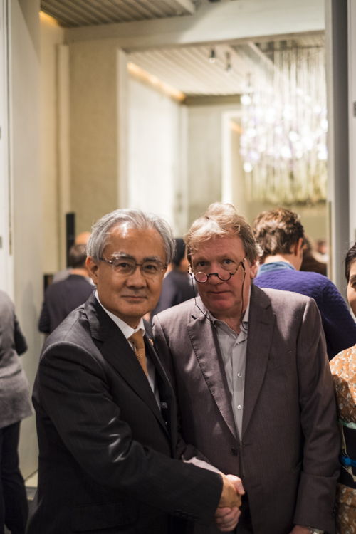 Masafumi Ishii - Ambassadeur van Japan en Daniël Ost © Michael De Rop