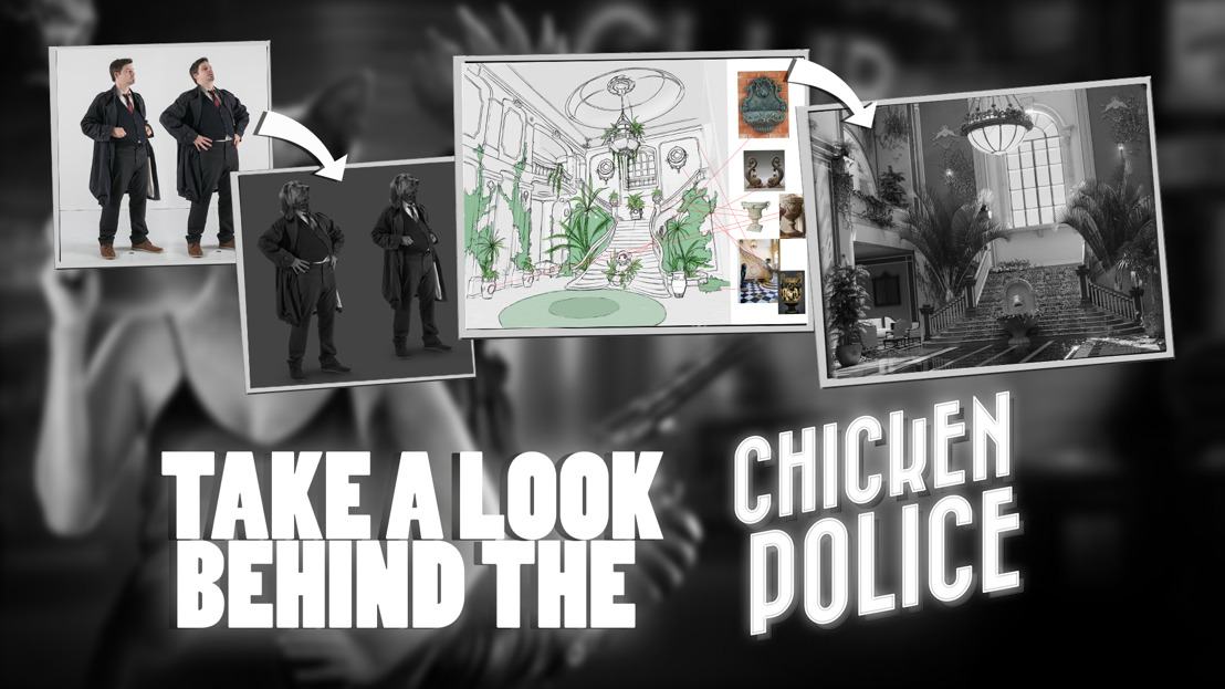 Take a look behind the "Chicken Police - Paint it Red!"