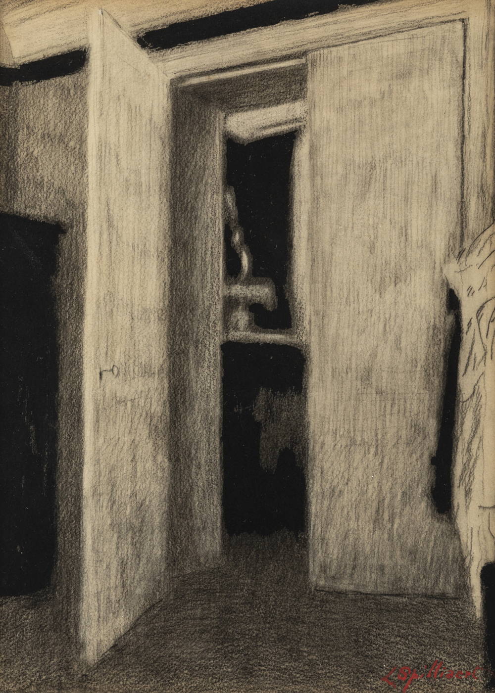 Léon Spilliaert, De open deur, ca 1904. Foto Vincent Everarts
