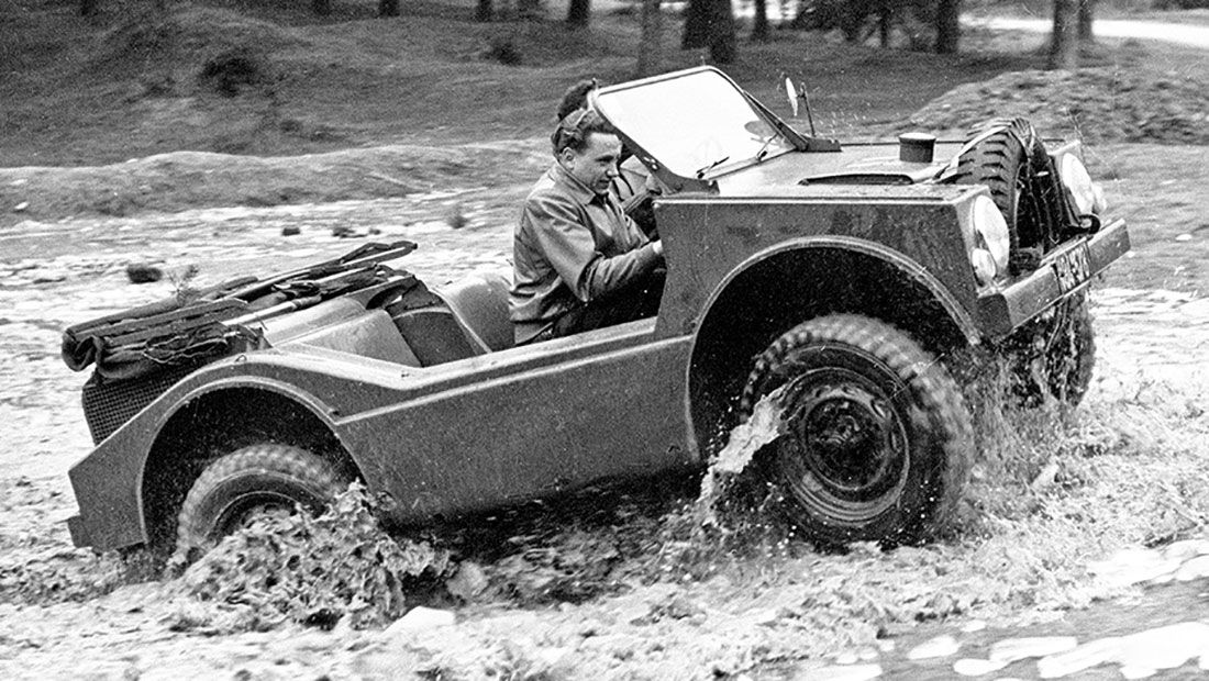 Un todoterreno muy extraño: el Porsche 597 ‘Jagdwagen’ - Fue producido en la década de 1950 para el ejército alemán
