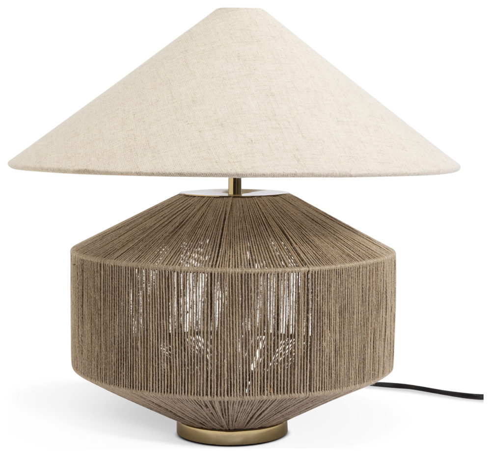 Habitat Jute Wrapped 37cm Table Lamp - Gold & Natural, £45 Habitat Jute Wrapped 37cm Table Lamp - Gold & Natural, £45