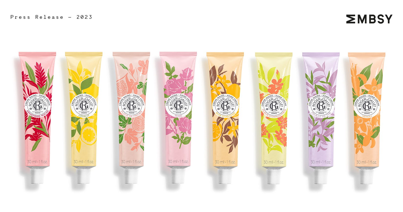 Roger&Gallet relance collection de crèmes pour les mains aux couleurs vives