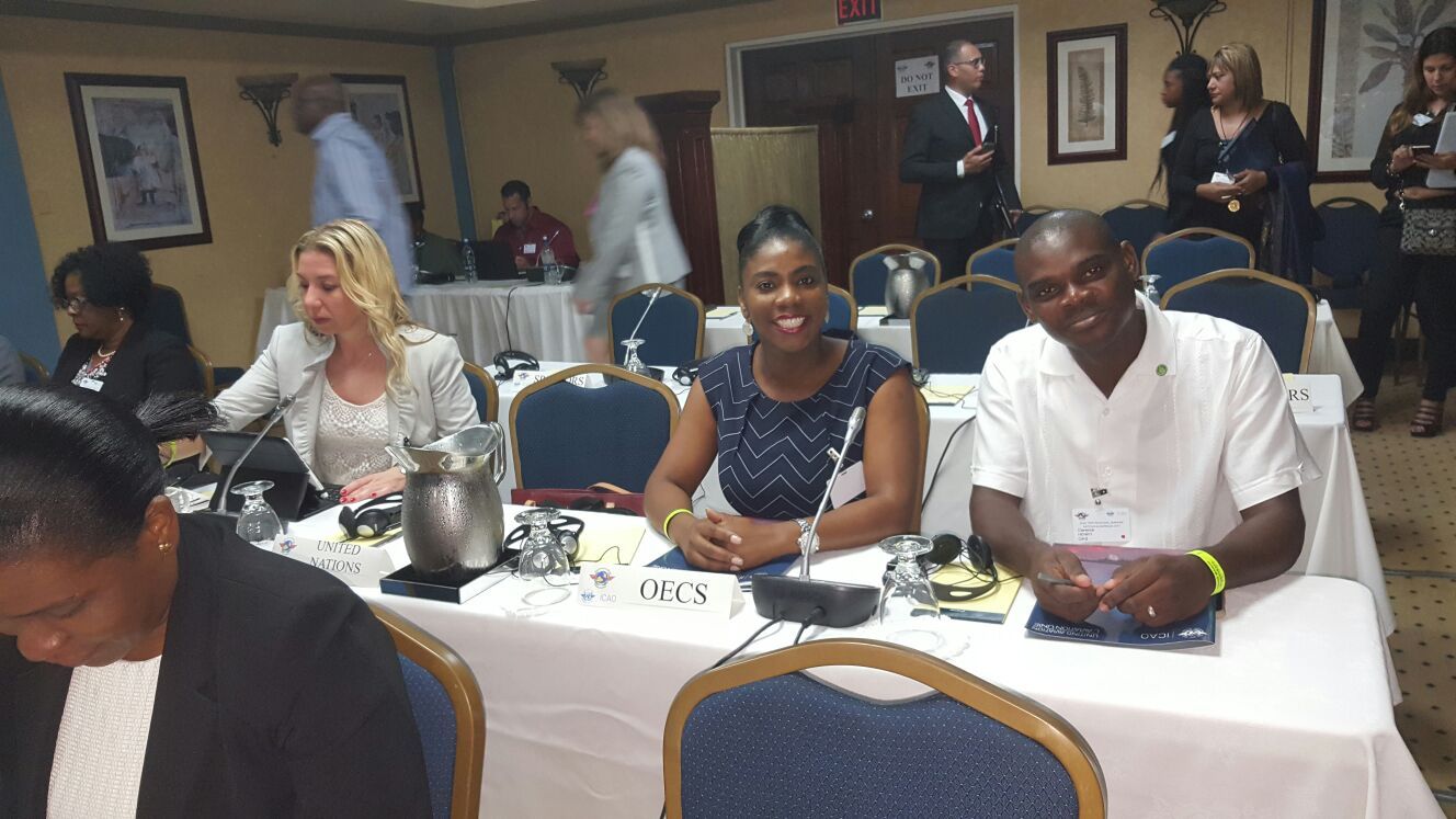 Dr. Lorraine Nicholas and Mr. Clarence Henry of the OECS Commission