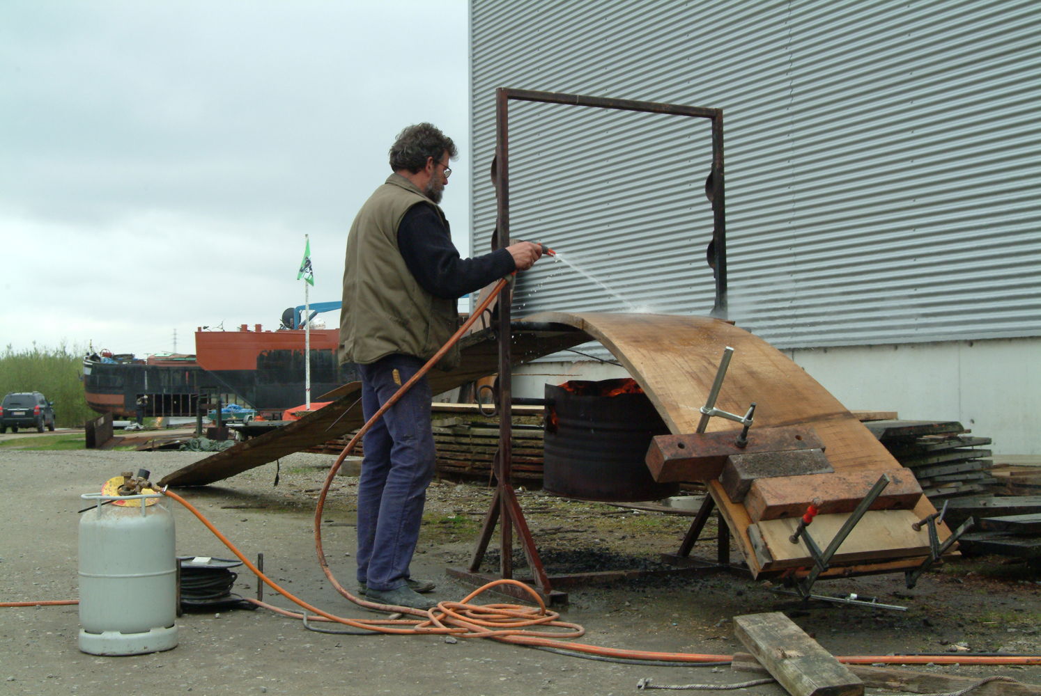 activiteit rond scheepsbouw op Scheepswerven Baasrode