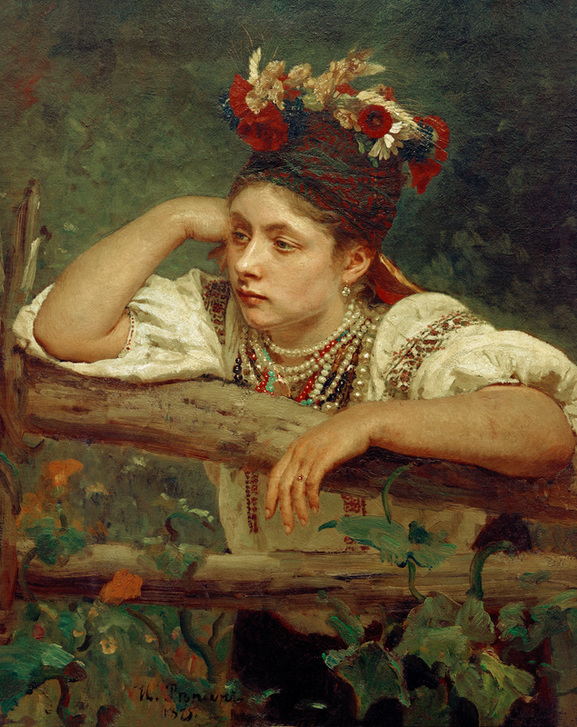 AKG354099 "The Ukrainian woman", 1875. Ilya Yefimovich Repin. ©akg-images