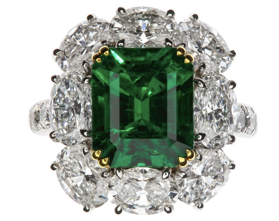 Chatila 3.55 Carat Colombian Emerald and Diamond Ring, $235,900