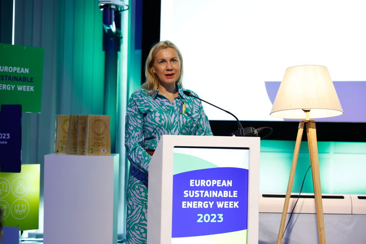 European Commissioner for Energy Kadri Simson opening EUSEW2023