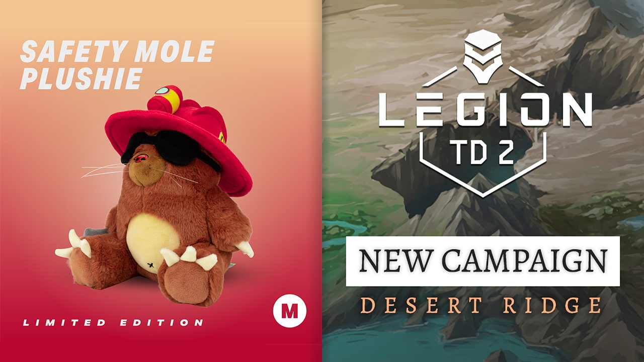 Legion TD 2 Drops New Desert Ridge Campaign and Safety Mole Plushie