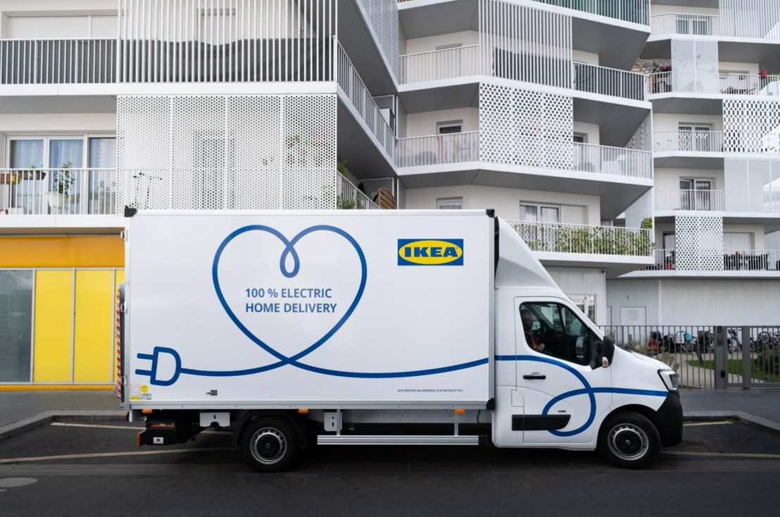 IKEA België tekent voor 100% emissievrije thuisleveringen tegen 2025