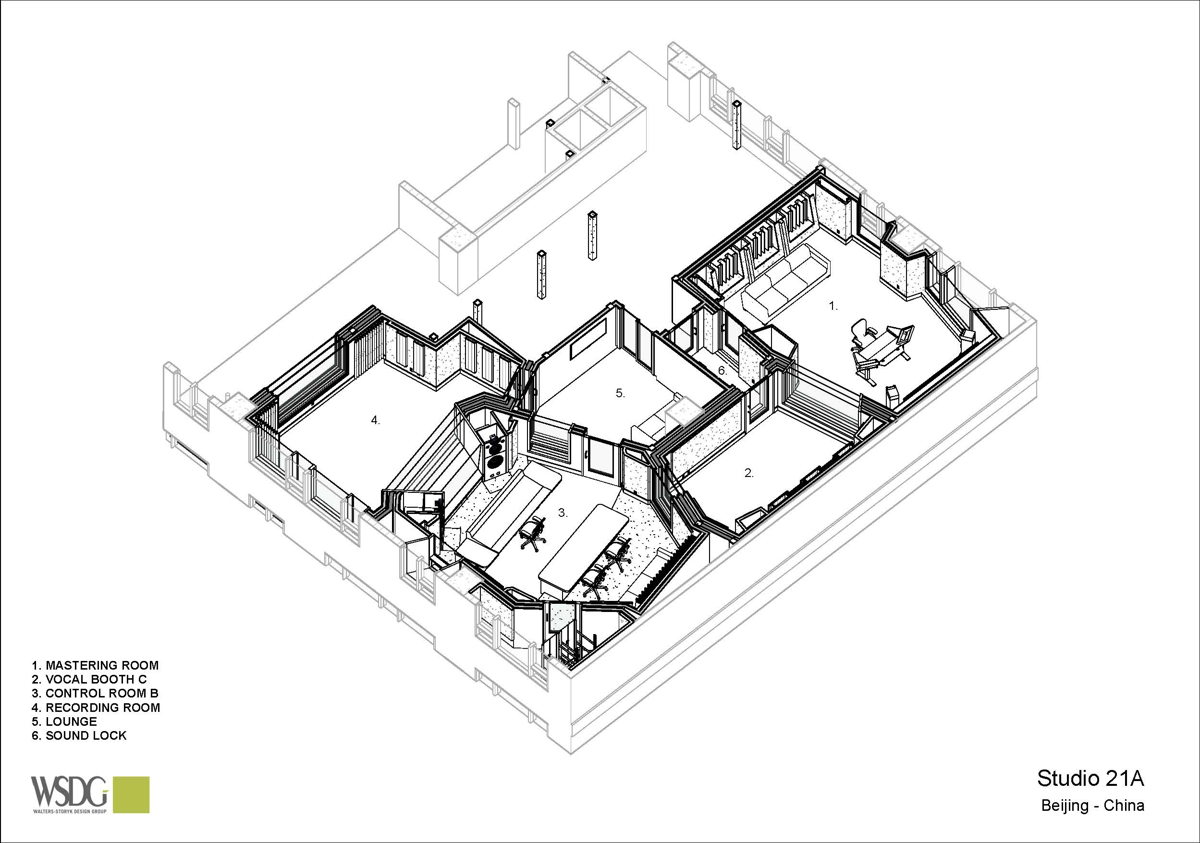 Studio 21A floor plan