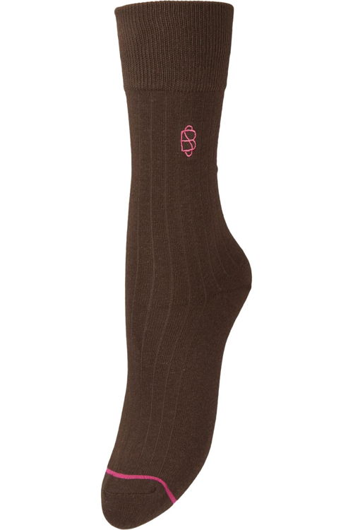 Juttu_FW23_Becksöndergaard_Sock BEC Logo Cotta Sock brown_JUTTU_€11 Juttu_FW23_Becksöndergaard_Sock BEC Logo Cotta Sock brown_JUTTU_€11