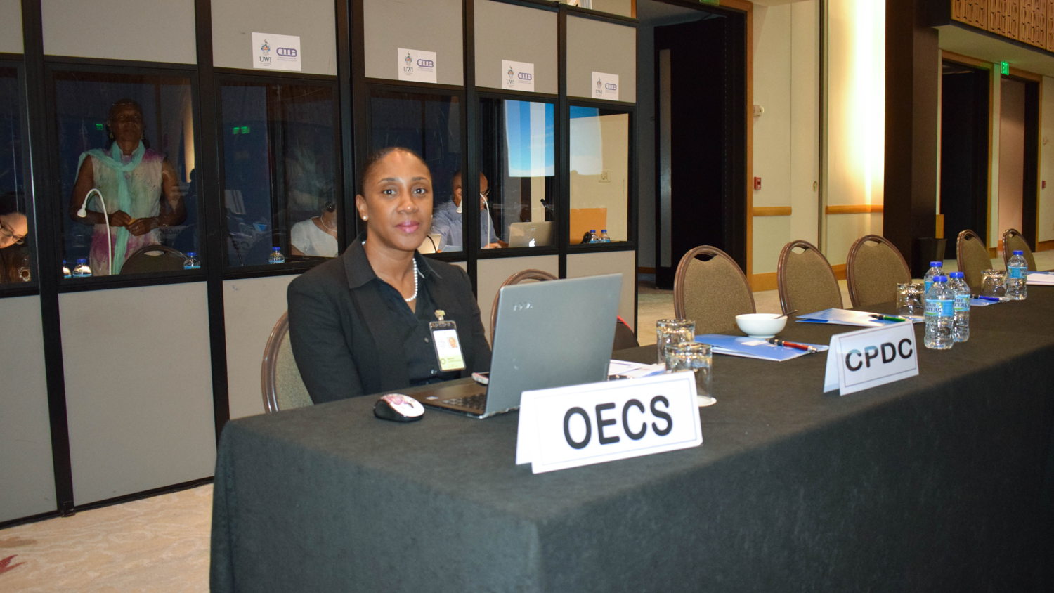 OECS Representative, Mrs. Norma Cherry-Fevrier, Programme Officer in the Social & Environmental Development Division.