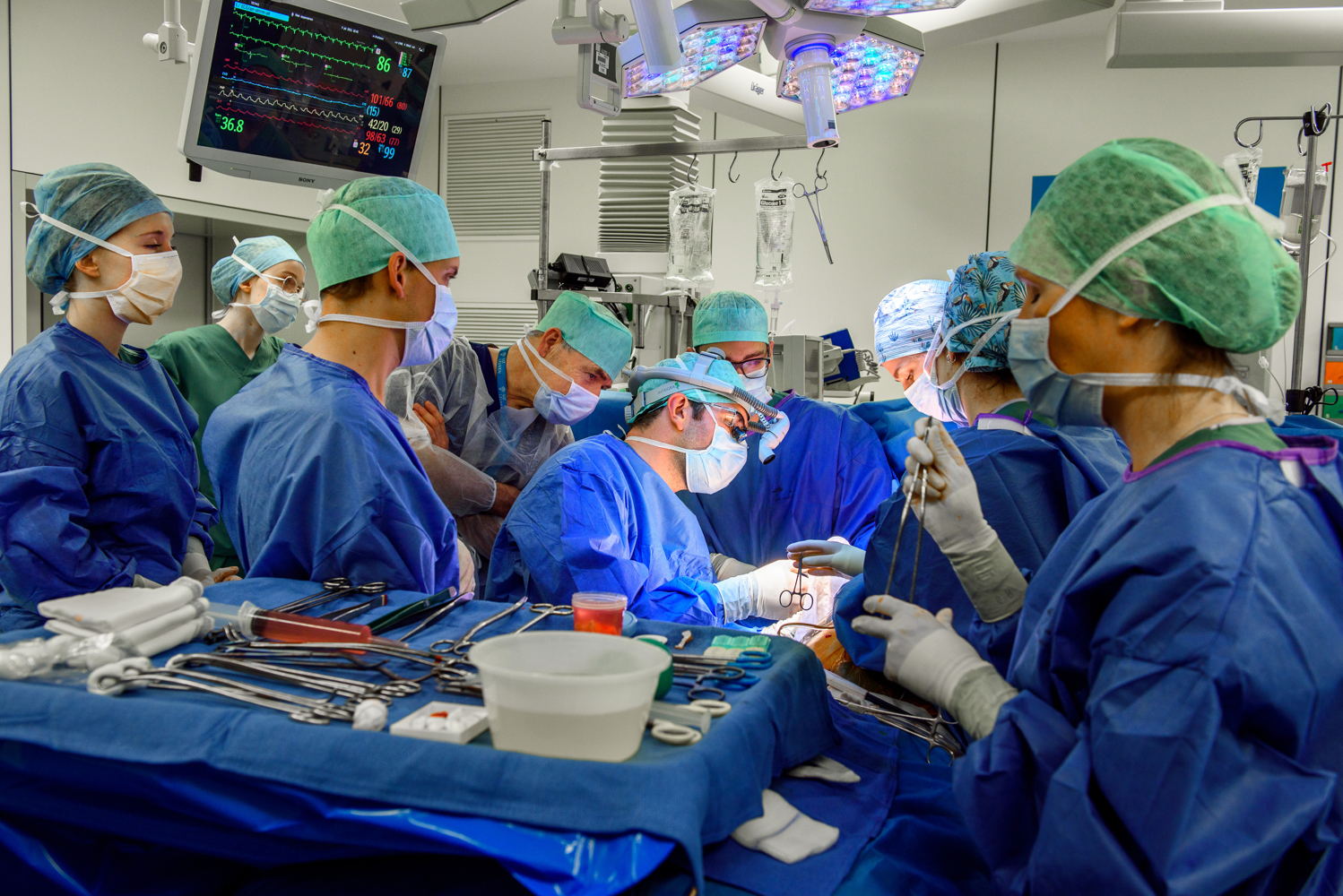 Elk jaar voeren artsen in UZ Leuven meer dan 100 longtransplantaties uit © UZ Leuven