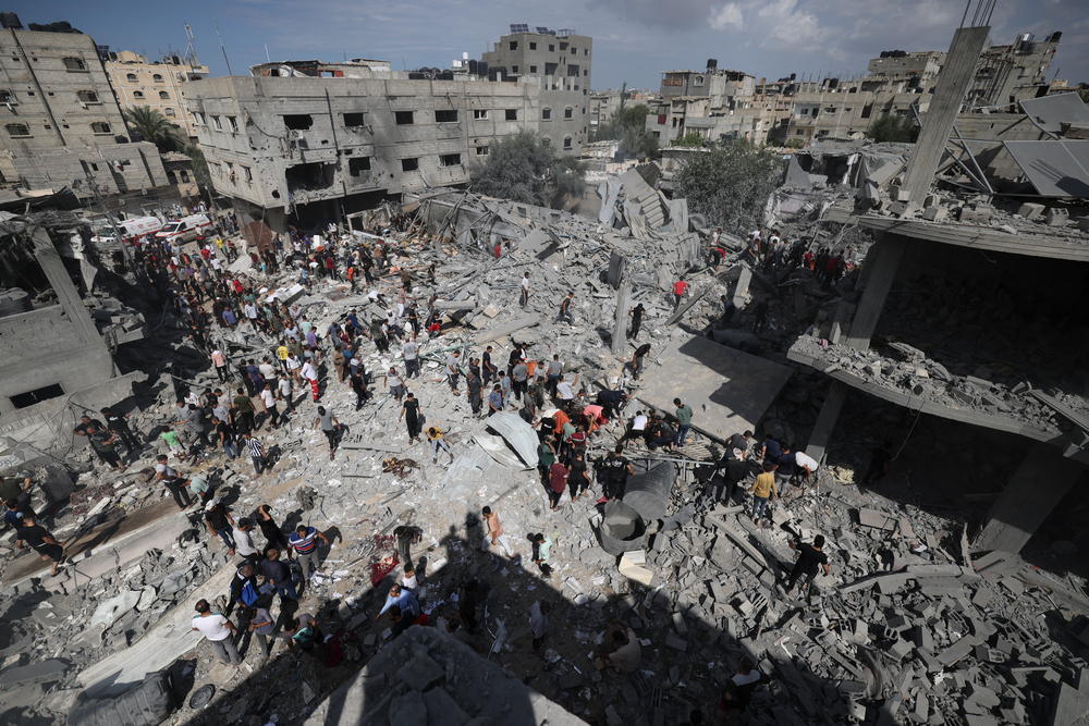 Devastation caused by airstrikes in Gaza. Photographer: MSF | Date: 17/10/2023 | Location: Palestinian Territories Devastation caused by airstrikes in Gaza. Photographer: MSF | Date: 17/10/2023 | Location: Palestinian Territories
