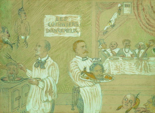 Les cuisinier dangereux, James Ensor 1896