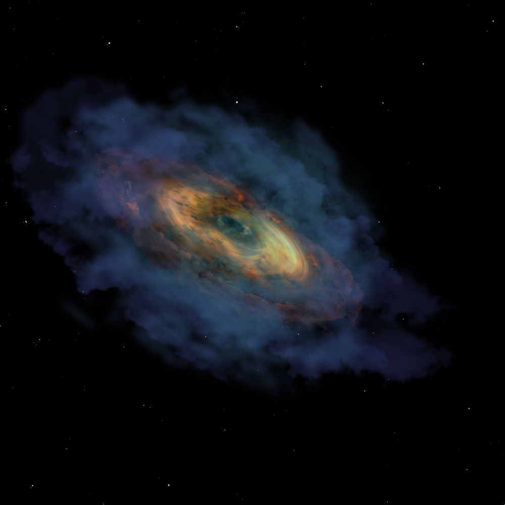 Seed Black Hole, 100 Million Years after the Big Bang, 

Credit: International Gemini Observatory/NOIRLab/NSF/AURA/P. Marenfeld