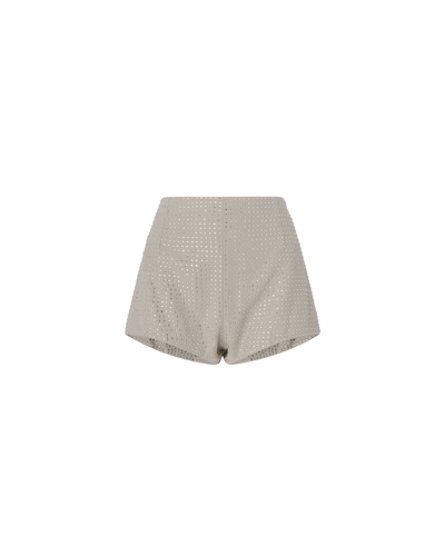 PINKO FW25 AIDA SHORTS TINTO FILO FULL STRASS EUR265