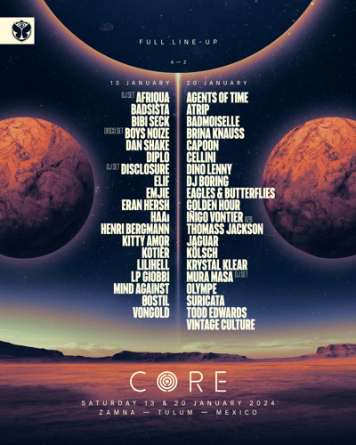 ‘Tomorrowland presents CORE Tulum’ unveils the full line-up
