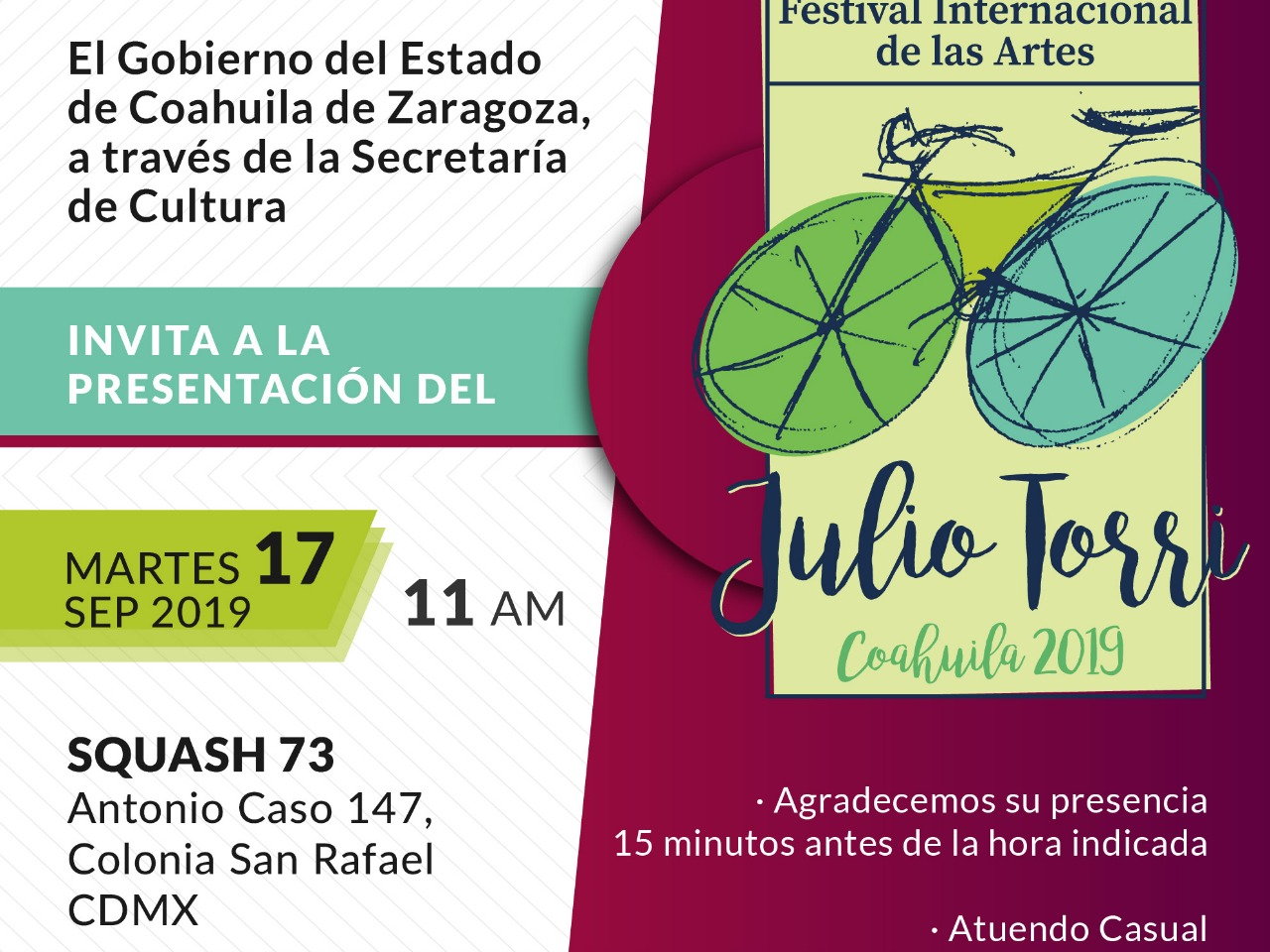 ECOFILM FESTIVAL SERÁ PARTE DEL FESTIVAL INTERNACIONAL DE LAS ARTES JULIO TORRI
