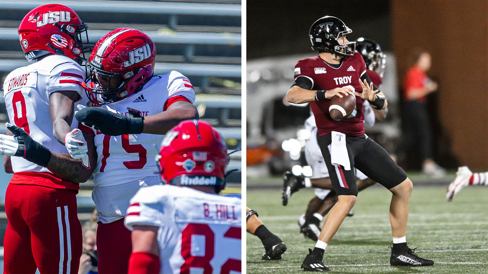 Ye'Majesty Sanders (75) - Jacksonville State | Jarret Doege - Troy University