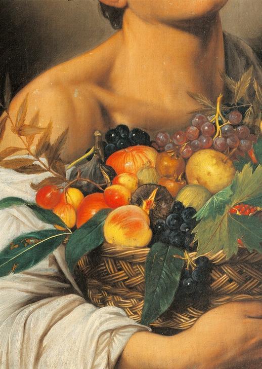 “Boy with a Basket of Fruit”, c. 1593/94. Caravaggio. AKG422931 © akg-images / Mondadori Portfolio / Electa “Boy with a Basket of Fruit”, c. 1593/94. Caravaggio. AKG422931 © akg-images / Mondadori Portfolio / Electa