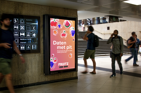 Dating app Fruitz neemt de straten van Brussel over!