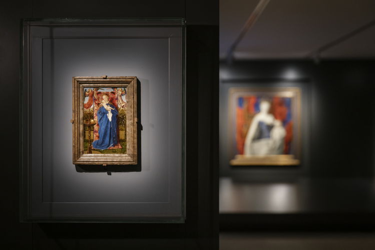 La Vierge à la Fontaine de Jan van Eyck dans l'exposition La Madone rencontre Margot la Folle, photo Ans Brys