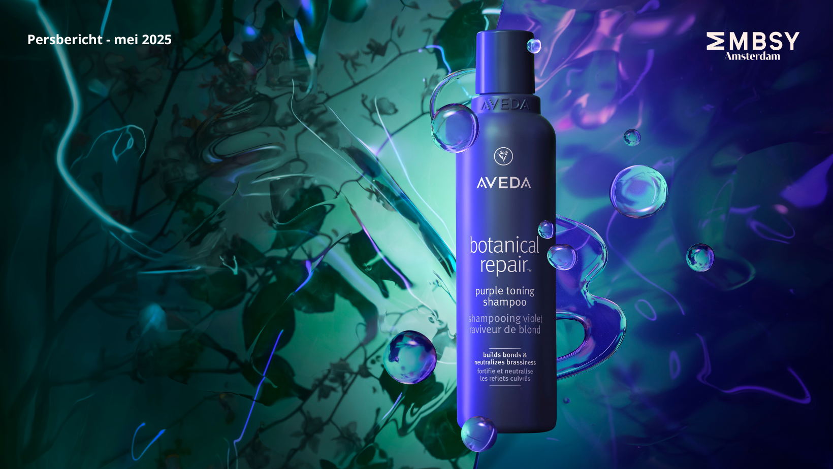 Strengthen your blonde with Aveda's New Botanical Repair™ Purple Toning Shampoo 