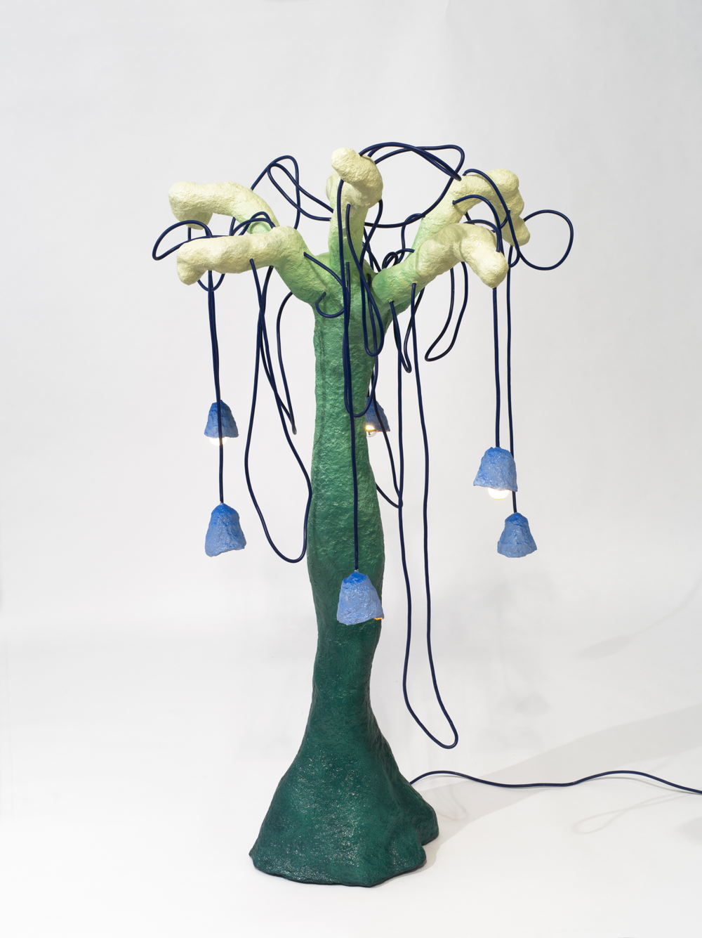 Friedman Benda presents 'Plantasia Tree Lamp 2' by OrtaMiklos. Image courtesy of Friedman Benda and OrtaMiklos, photography by Bertrand Huet.