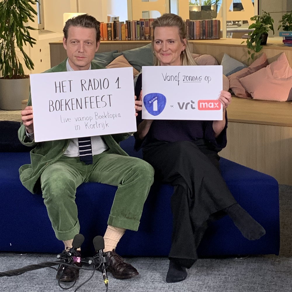 Radio 1 Boekenfeest, Bent Van Looy en Bart Moeyaert – © VRT