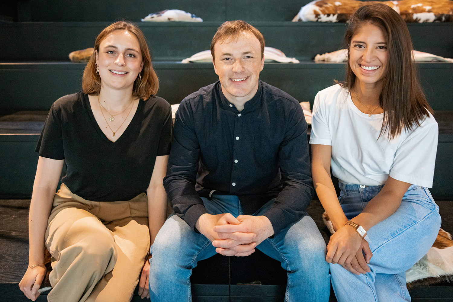 V.l.n.r: Sofie Cole, Wietse van den Eede, Ana Palma Galeano