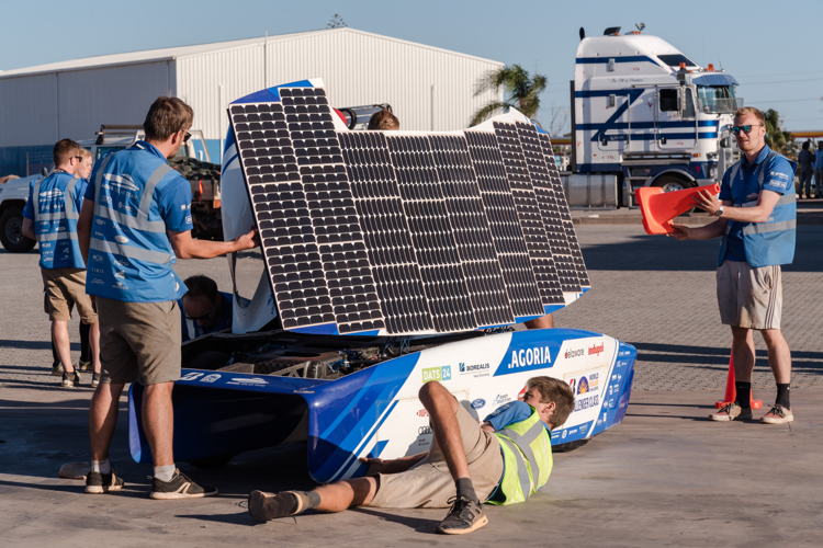 Bridgestone World Solar Challenge 2019 - Agoria Solar Team - Race Dag 4