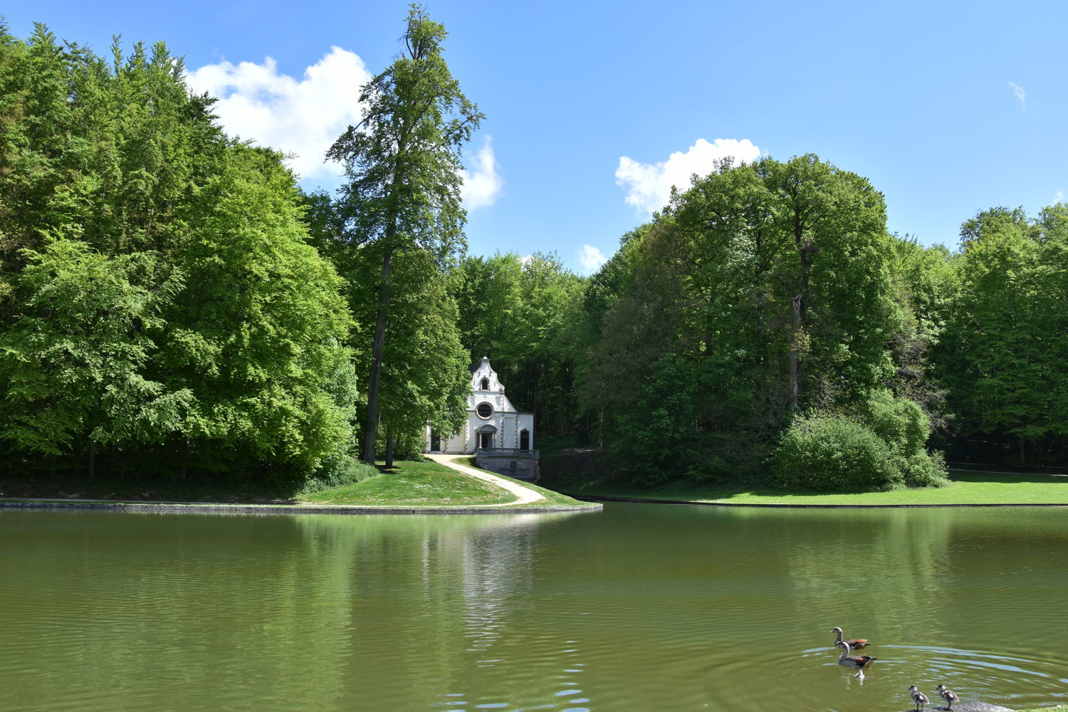 Sint-Gertrudiskapel in het kasteelpark van Gaasbeek, na restauratie, foto Tess Thibaut