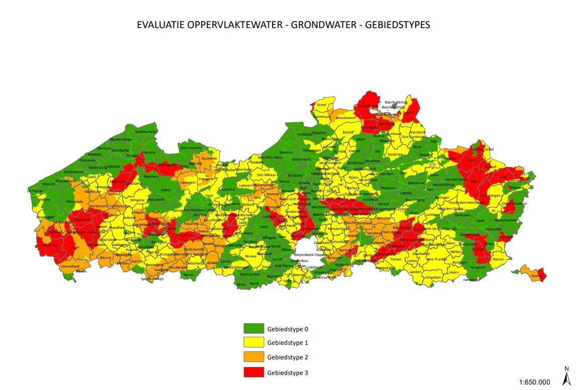 Kaart gebiedstypes 2023-2024