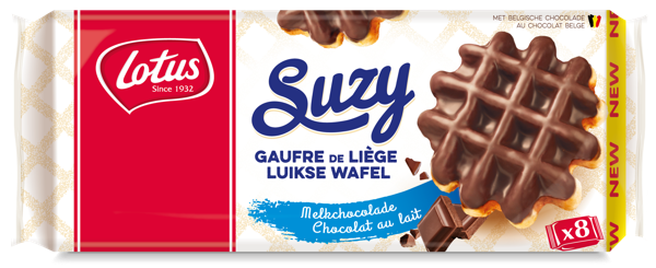 Une première en Belgique : Lotus Suzy lance la gaufre de Liège au chocolat au lait