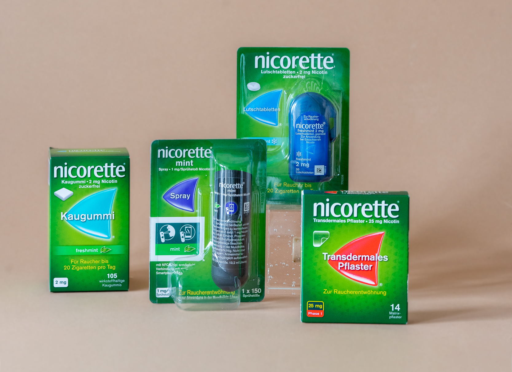 Das umfassende nicorette® Portfolio - Für einen langfristigen Rauchstopp