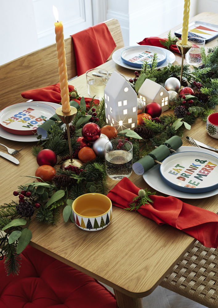Habitat Festive Folk Christmas Dining Detail