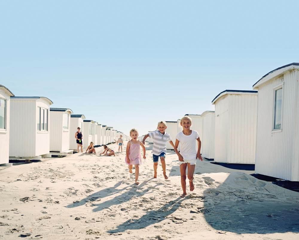 Ausgelassenheit am Meeresstrand