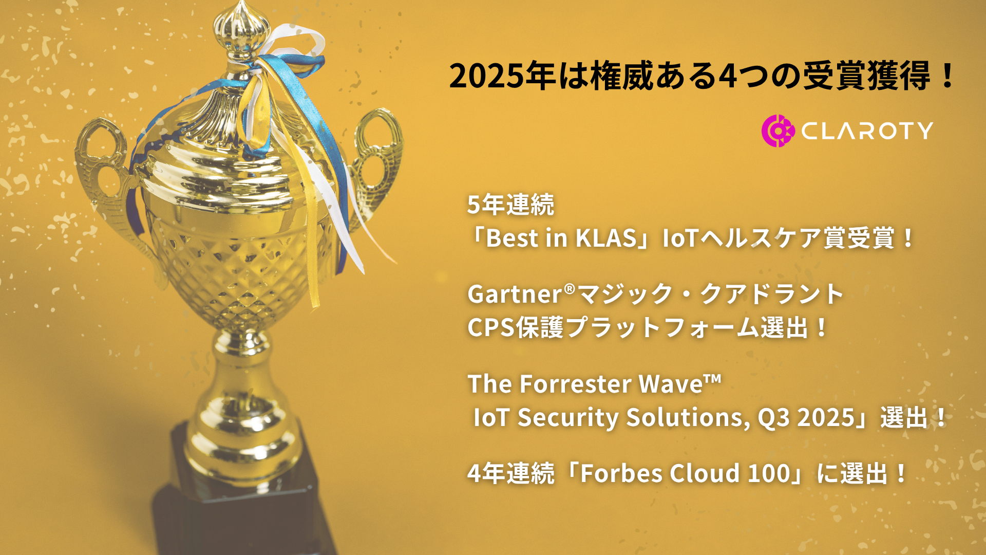 リーダーシップの証明!2025年は権威ある4つの受賞獲得