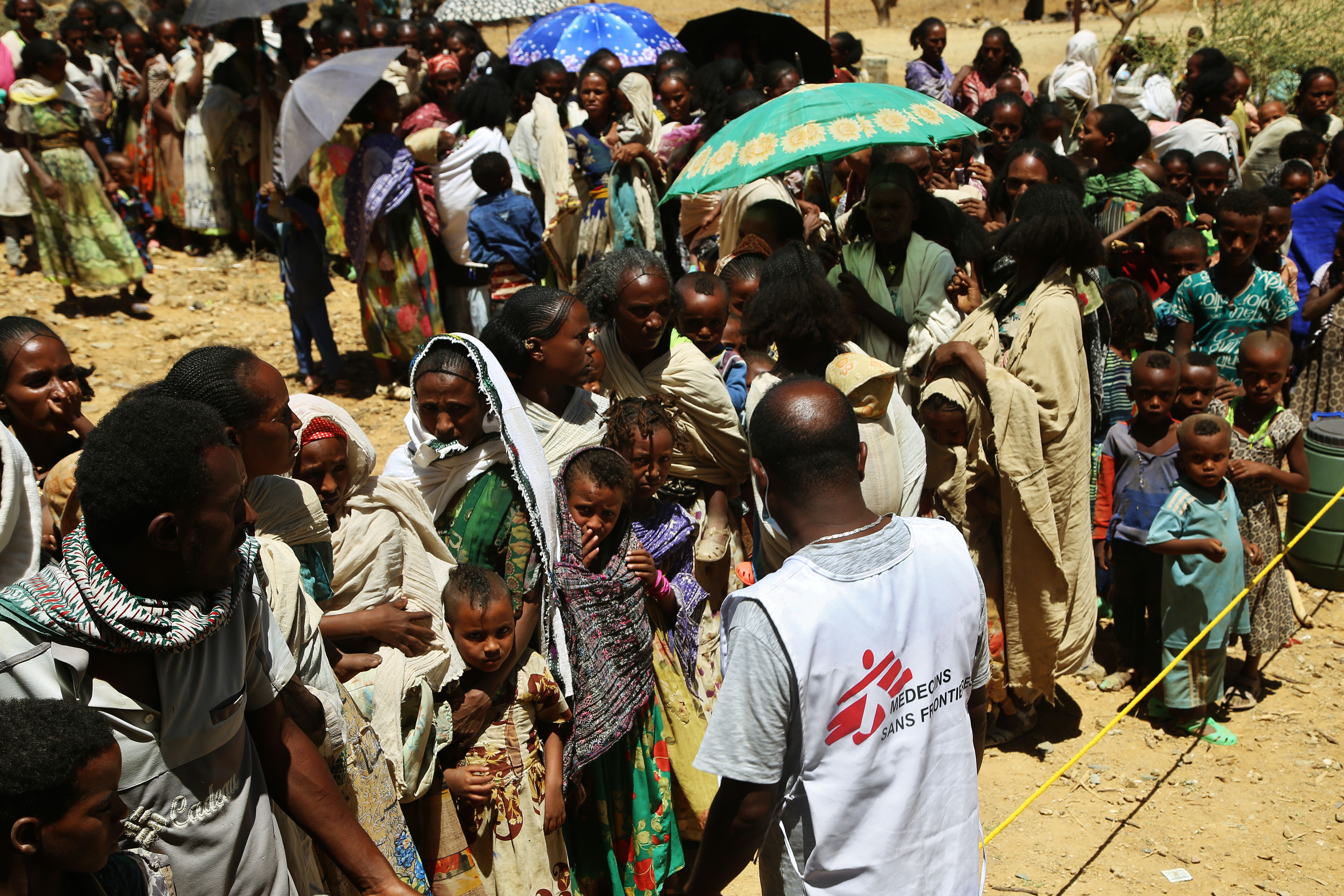 Clínica móvil en la aldea de Adiftaw, en el noroeste de Tigray. Foto: Igor G. Barbero/MSF