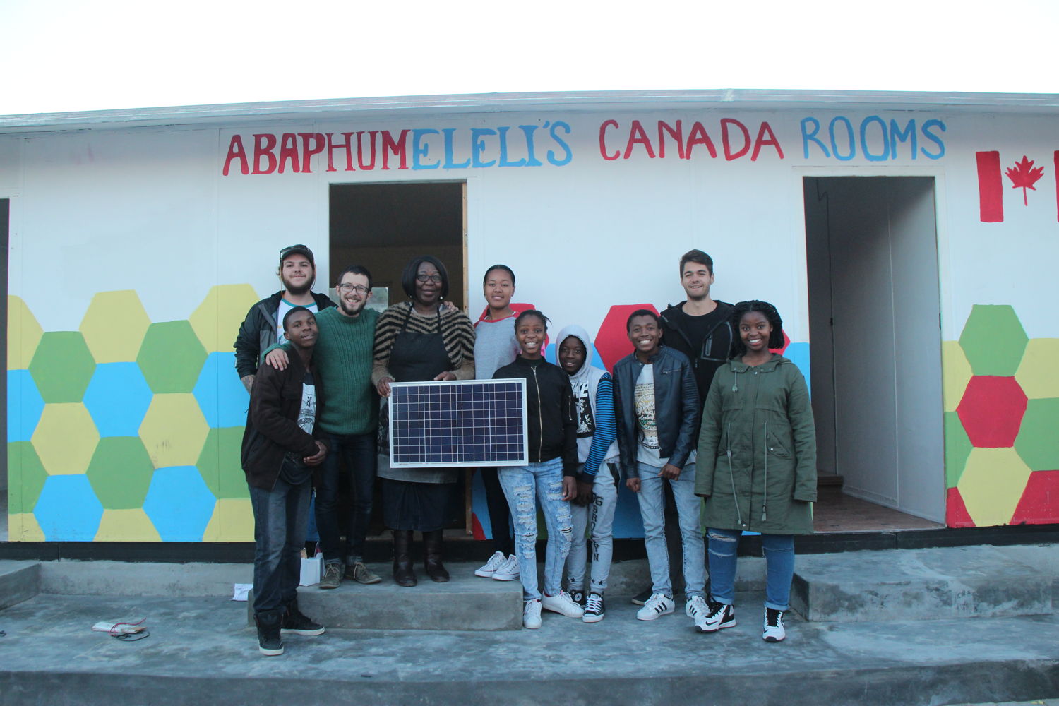 Evelyn Makasi and the solar Lightox team from Project 90