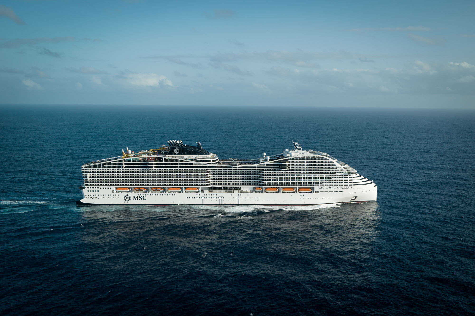 MSC World America, MSC Cruises' Second World Class Ship (Credit Ivan Sarfatti) MSC World America, MSC Cruises' Second World Class Ship (Credit Ivan Sarfatti)