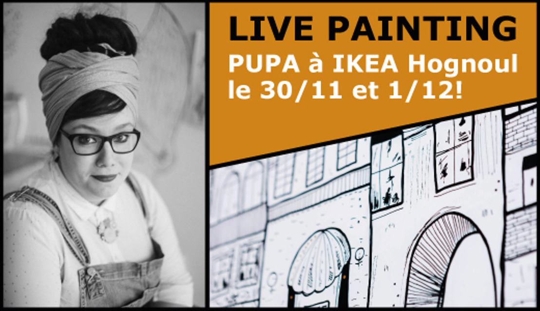 IKEA Hognoul et l’artiste Pupa réalisent en co-creation une nouvelle fresque