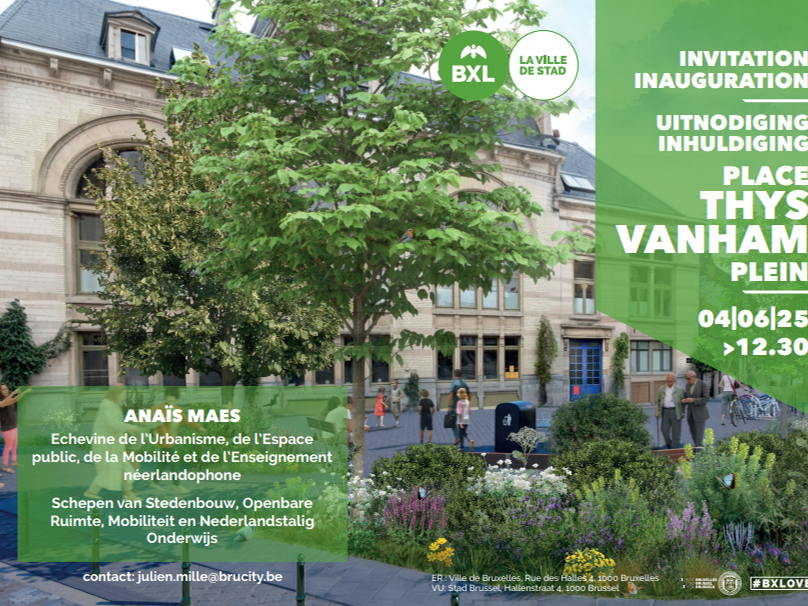 Invitation inauguration 4/6 - Place Thys-Vanham