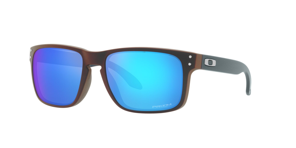 OAKLEY HOLBROOK MATTE BLACK/RED COLORSHIFT WITH PRIZM SAPPHIRE
